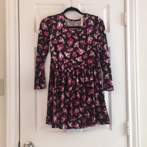 Flower Velvet Dress